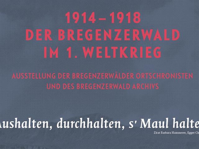 Foto für Austellungseröffnung "1. Weltkrieg"
