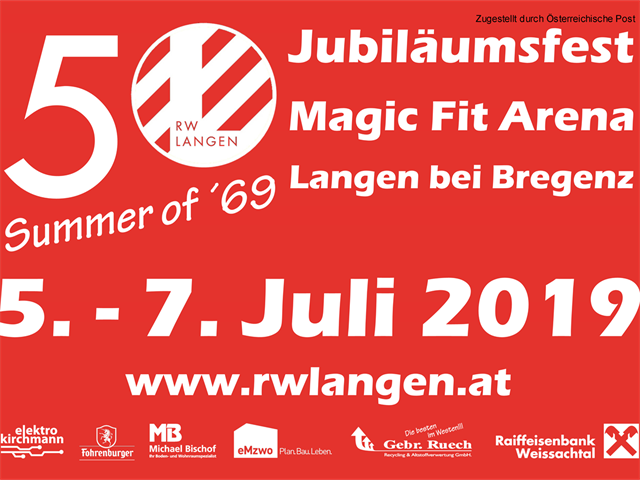 Foto für Jubiläumsfest FC RW Langen vom 5. bis 7. Juli 2019