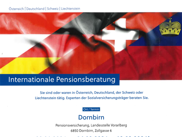 Flyer internationale Pensionsberatung